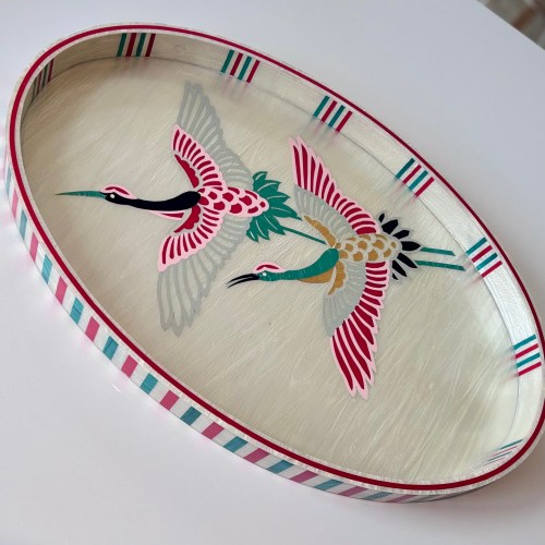 Mother of pearl inlay tray