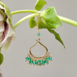 Green Jade Paxos 21-Bead Teardrops