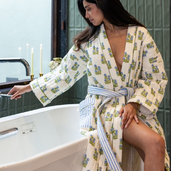 Quilted Luxury Dressing Gown - Arlie Meadow