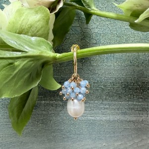 Blue Ibiza Hoops In Pale Cornflower Kyanite