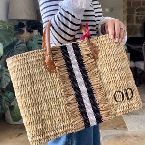 Millie Rectangle Raffia Basket