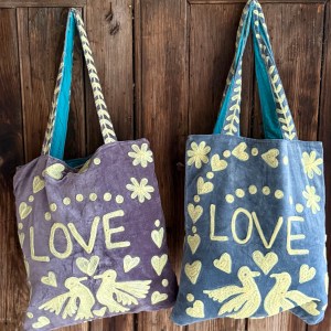 Pastel Collection Love & Peace Tote