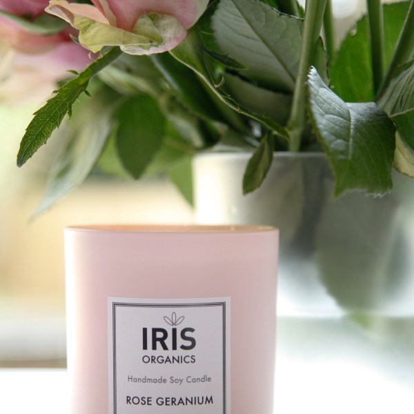 Limited Edition Rose Geranium Pink candle