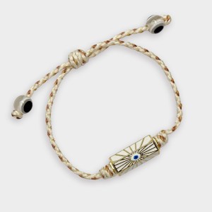 BOHEMIAN EVIL EYE BRACELET - WHITE
