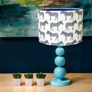 Zebra Drum Lampshade