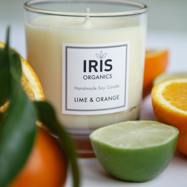Lime & Orange Candle