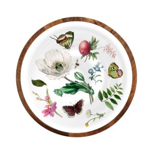 Mango Wood Country Garden Salad Bowl