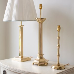 Brass lamp bases