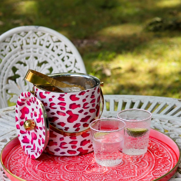 Pink Leopard Ice Bucket