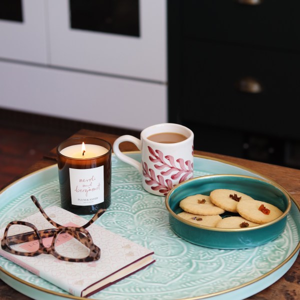 Slim Light Blue Tray