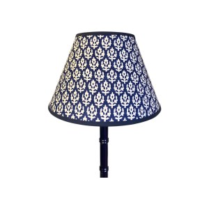 30cm Empire Lampshade, Blue and White Flower