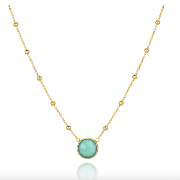 Ella Necklace Green Onyx