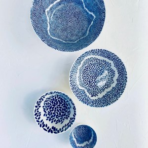 set of four Limoges porcelain dishes