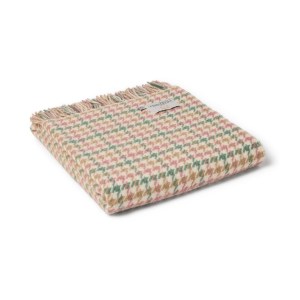 Houndstooth Coastal New Wool Throw