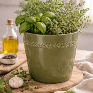 Nova Pot in olive green