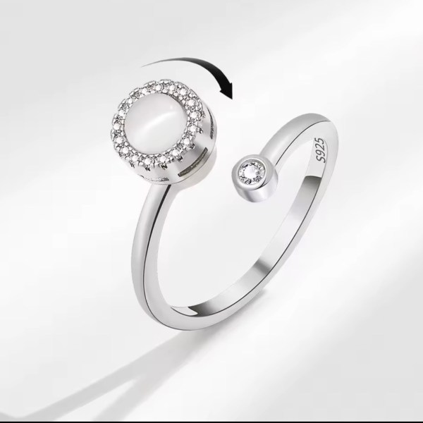 Silver Adjustable/Rotating Adjustable Ring