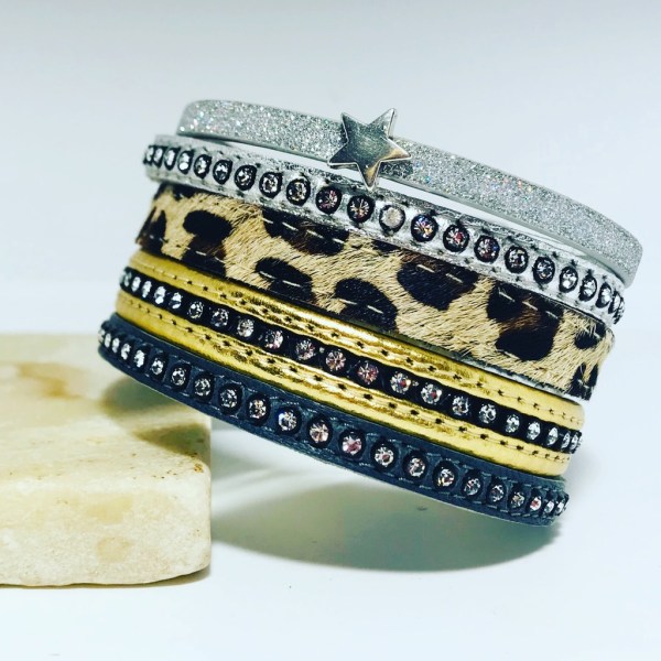 King of Cuffs - STUNNING Leather Cuff Bracelet