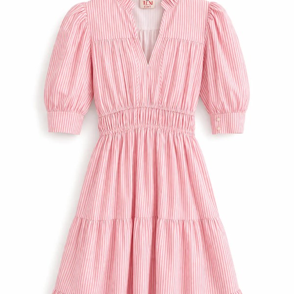 Pink Stripe Holiday Dress