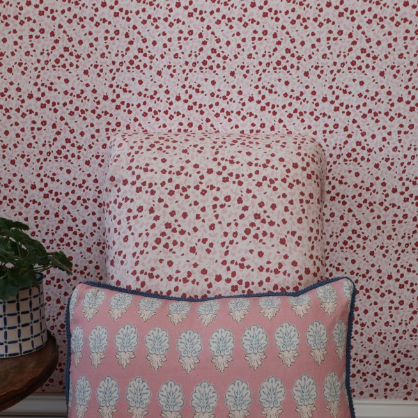 Matching fabric and wallpaper