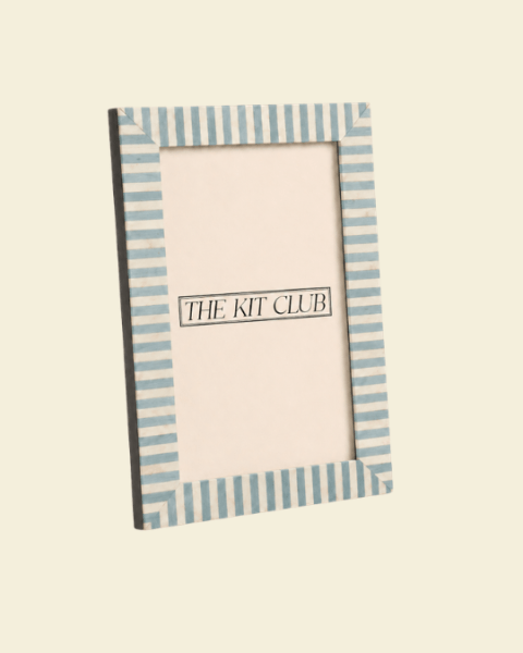 Baby Blue Striped Frame