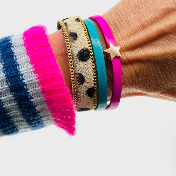 Antibes Leather Cuff Bracelet