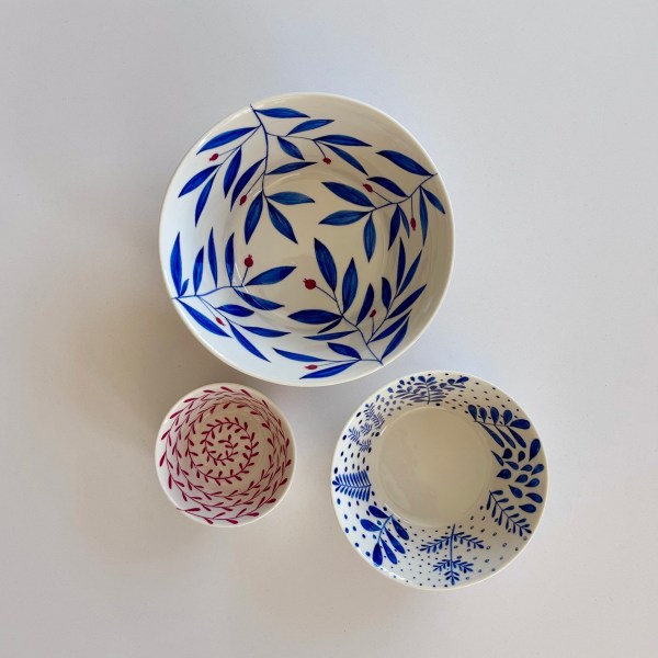 Limoges Porcelain set of three Dishes