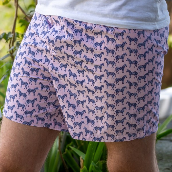 Milia Zebra Print Cotton Poplin Boxer Shorts