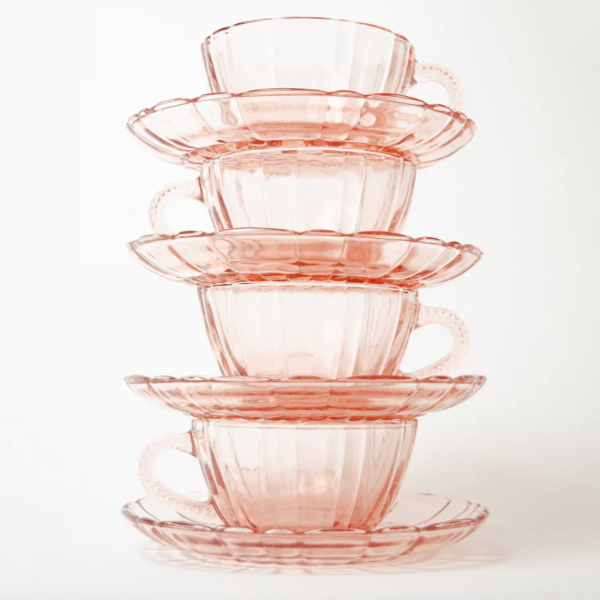 Beautiful French Scalloped Tea Set