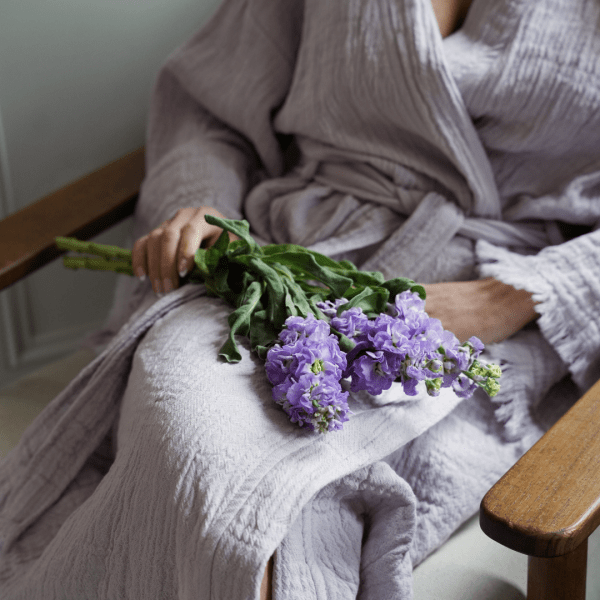 The Lilac Organic Cotton Cloud Robe