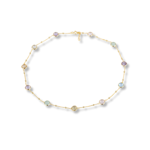 Ella short necklace - Mixed semi precious stones