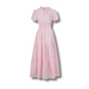 Pink Cotton Maxi Dress