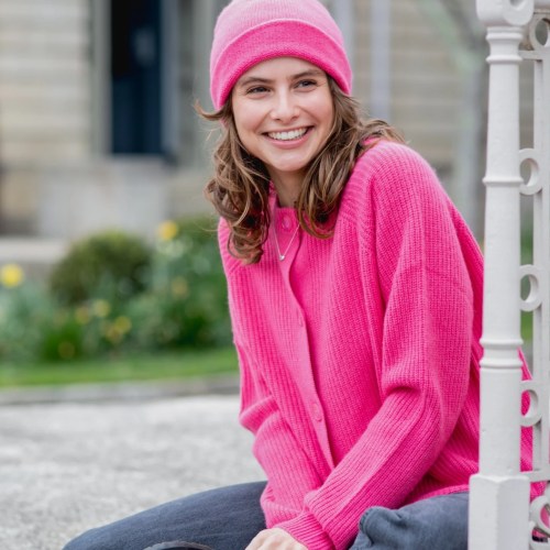 Hat in 100% Mongolian cashmere 5 colours