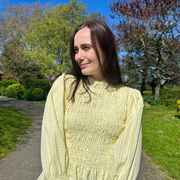 Leonora Smocked Blouse -Lemon