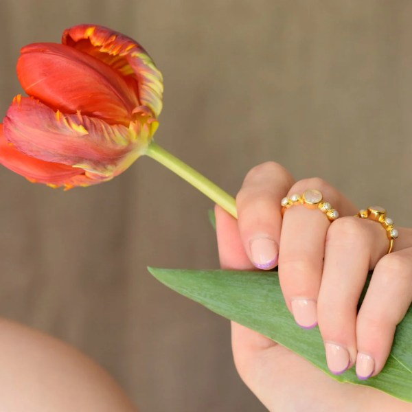 Hello Pretty Ring in Moonstone