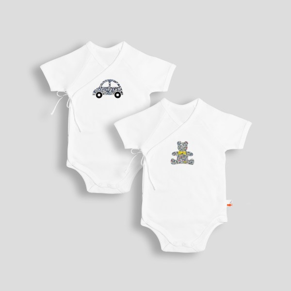 Baby Short Sleeve Kimono Bodysuit