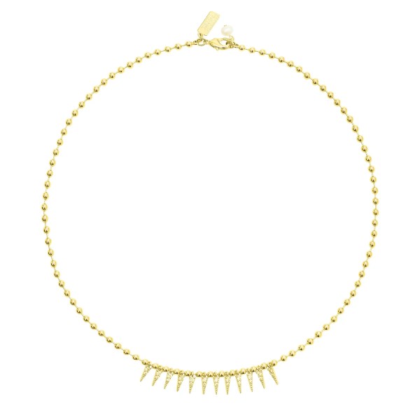 Talis Chains Cubic Zirconia Spike Drop Necklace