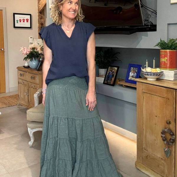 Lulu Linen Maxi Skirt