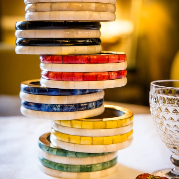 Bone Inlay Wine coaster