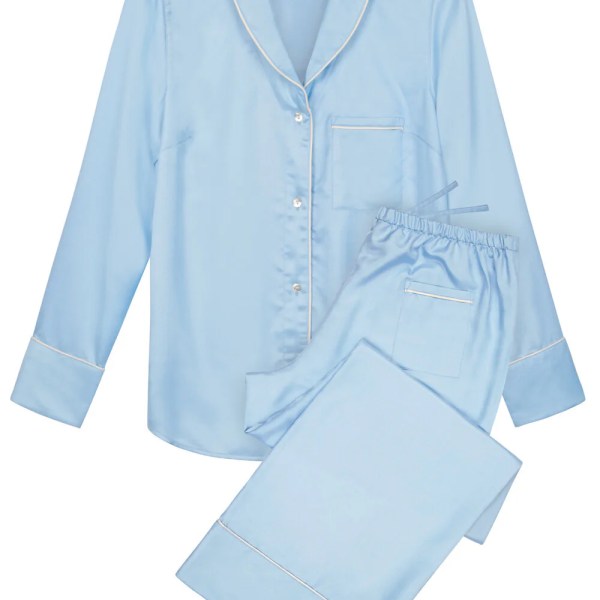 Mulberry Silk Pyjamas - Andaman Blue