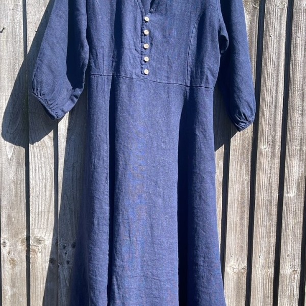 Evangeline Dress - navy