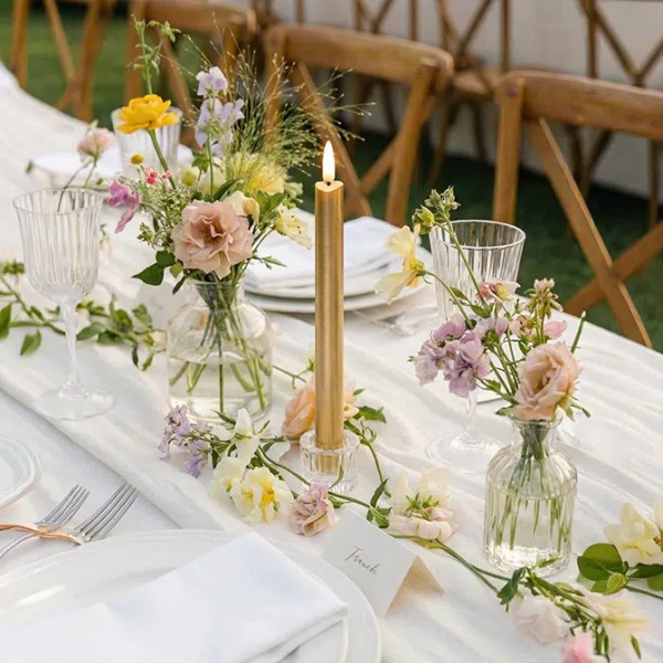 Golden Hour Flameless LED Wax Candles