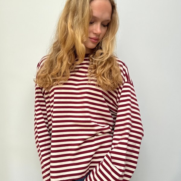 Anna Crewneck -Bordeaux