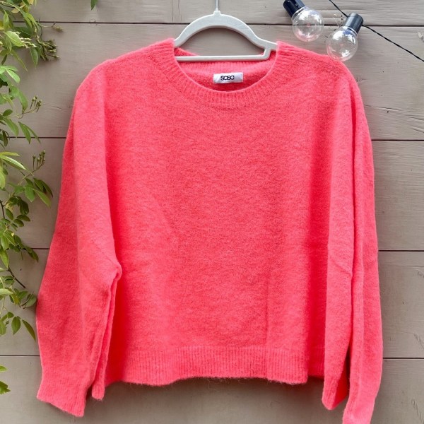 Poppy Jumper - neon coral