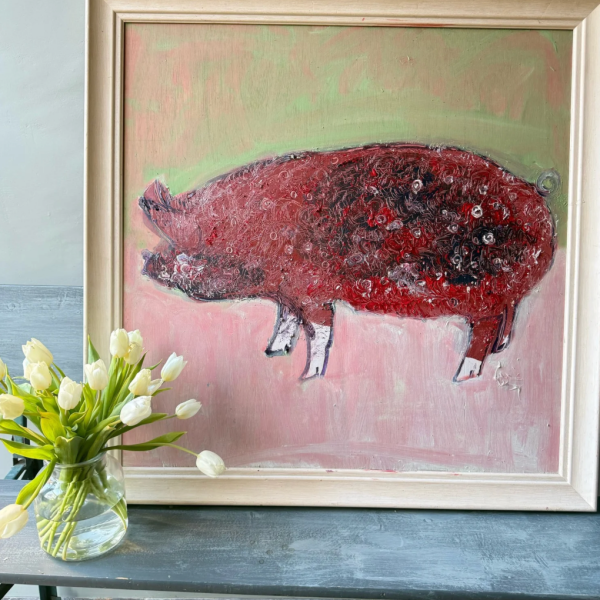 🐷DAISY PIG - OIL ON BOARD🐷