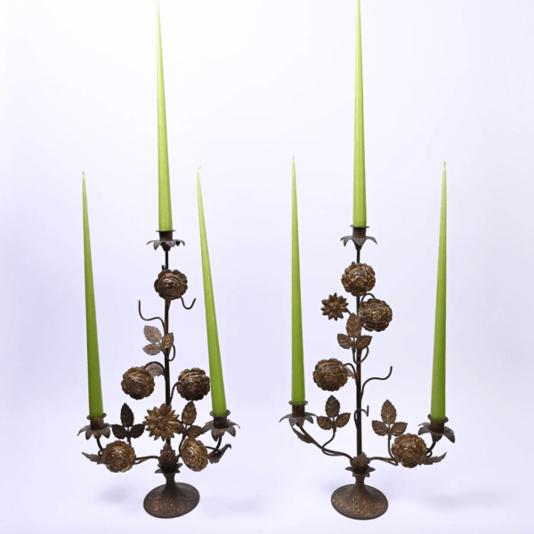 Pair of Brass and gold Candle Sticks