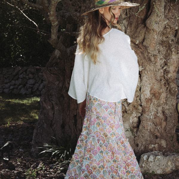 Sirena Shell Skirt - Rosa