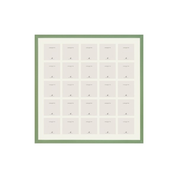 Farrow & Ball Painted 25 Multi Aperture Fluted Frame in Vert De Terre