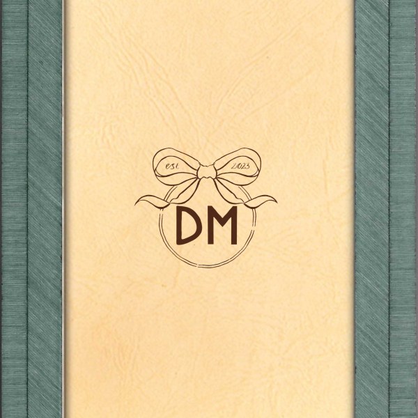 Marquetry Frame in Teal