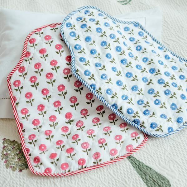 Blue Daisy Hot Water Bottle Cover