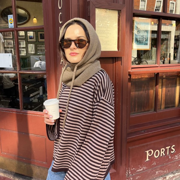 Emilie Striped Jumper -Brown/Coffee
